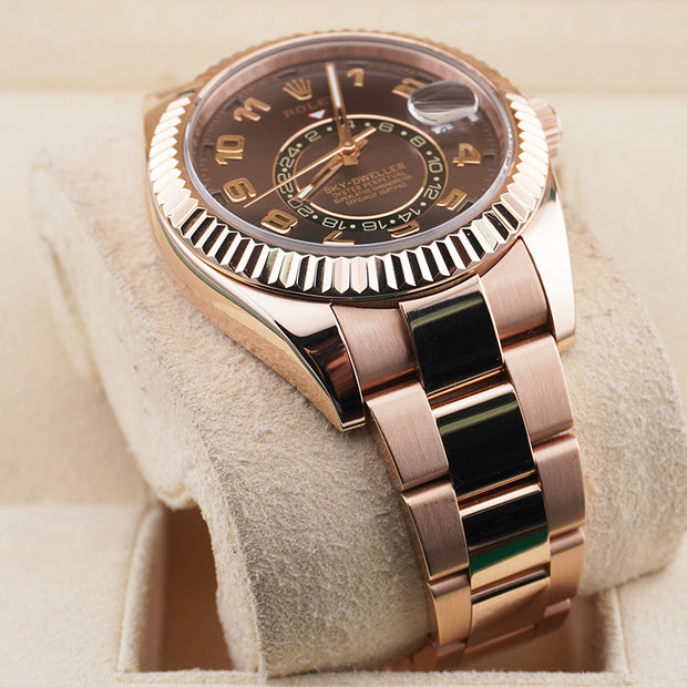 Rolex Sky-Dweller 42mm 326935 Chocolate Arabic Dial Pre-Owned
