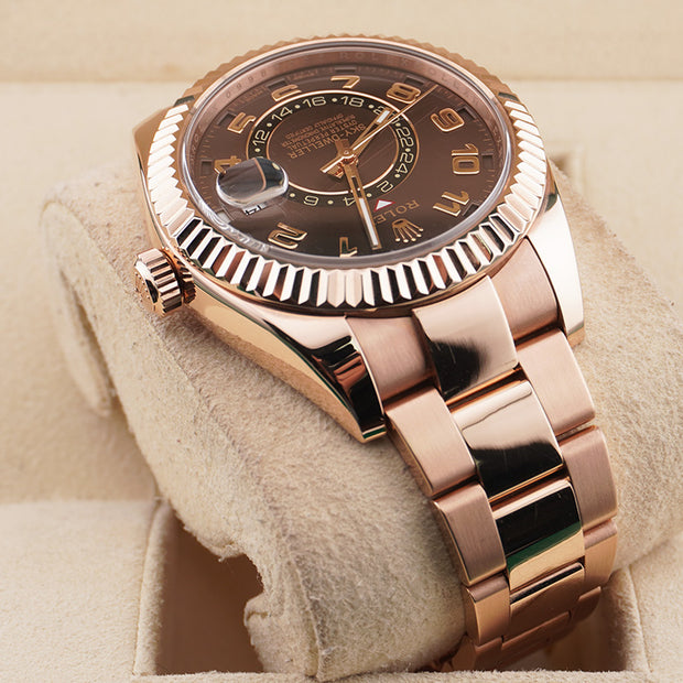 Rolex Sky-Dweller 42mm 326935 Chocolate Arabic Dial Pre-Owned