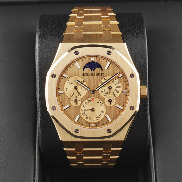 Audemars Piguet Royal Oak Perpetual Calendar Ultra-Thin 41mm Yellow Dial 26586BA