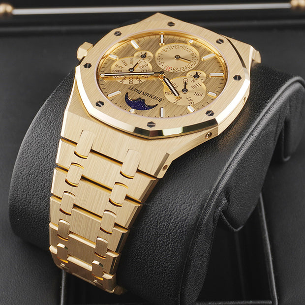 Audemars Piguet Royal Oak Perpetual Calendar Ultra-Thin 41mm Yellow Dial 26586BA
