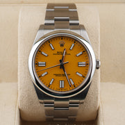 Rolex Oyster Perpetual 41mm 124300 Yellow Dial