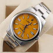Rolex Oyster Perpetual 41mm 124300 Yellow Dial