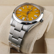 Rolex Oyster Perpetual 41mm 124300 Yellow Dial