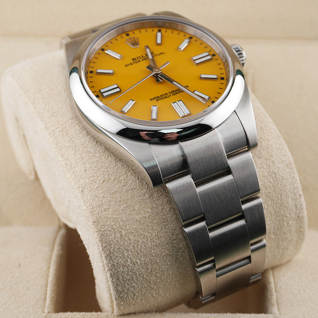 Rolex Oyster Perpetual 41mm 124300 Yellow Dial