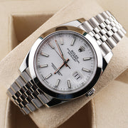 Rolex Datejust 41mm White Dial Smooth Bezel 126300