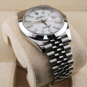 Rolex Datejust 41mm White Dial Smooth Bezel 126300