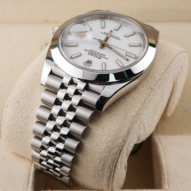 Rolex Datejust 41mm White Dial Smooth Bezel 126300