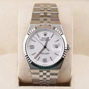 Rolex Land Dweller White Honeycomb Motif Dial Fluted Bezel 40mm 127334