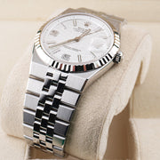 Rolex Land Dweller White Honeycomb Motif Dial Fluted Bezel 40mm 127334