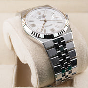 Rolex Land Dweller White Honeycomb Motif Dial Fluted Bezel 40mm 127334