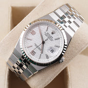 Rolex Land Dweller White Honeycomb Motif Dial Fluted Bezel 36mm 127234