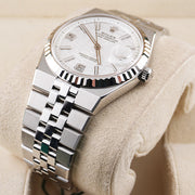 Rolex Land Dweller White Honeycomb Motif Dial Fluted Bezel 36mm 127234