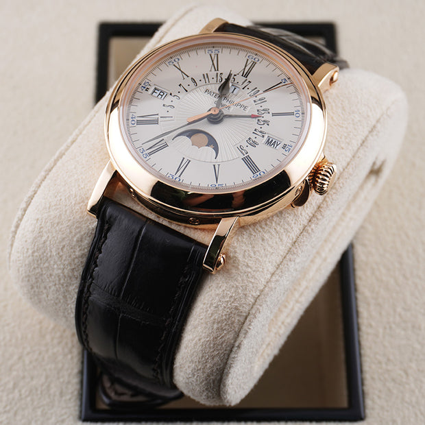 Patek Philippe Grand Complications Perpetual Calendar Moon Phase 38mm 5159R White Dial