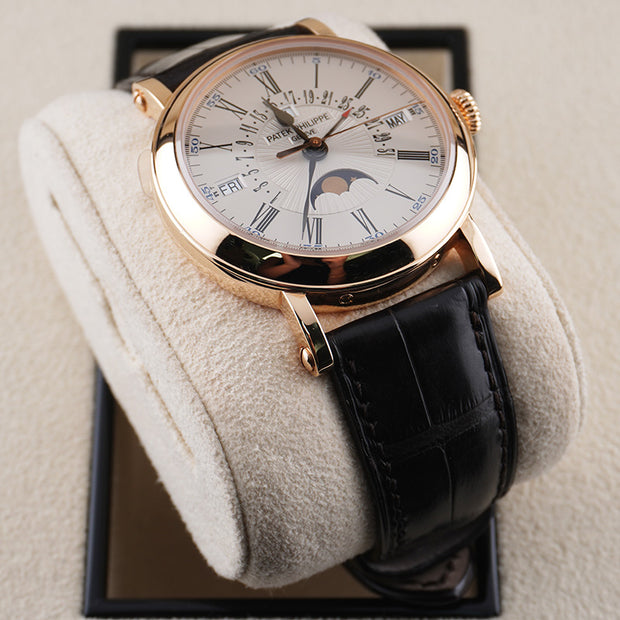 Patek Philippe Grand Complications Perpetual Calendar Moon Phase 38mm 5159R White Dial