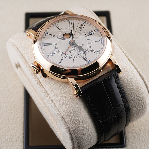 Patek Philippe Grand Complications Perpetual Calendar Moon Phase 38mm 5159R White Dial