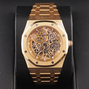 Audemars Piguet Royal Oak Jumbo 16204BA.OO.1240BA.01 Extra-Thin Yellow Gold Openworked 39mm