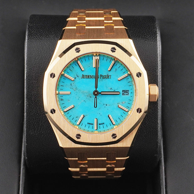 Audemars Piguet Royal Oak Selfwinding 37mm 15550BA.OO.1356BA.01 Turquoise Dial