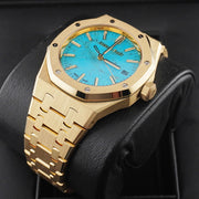 Audemars Piguet Royal Oak Selfwinding 37mm 15550BA.OO.1356BA.01 Turquoise Dial
