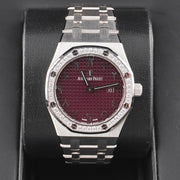 Audemars Piguet Royal Oak Quartz 33mm 67651BC Burgundy Arabic Dial