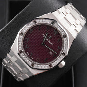 Audemars Piguet Royal Oak Quartz 33mm 67651BC Burgundy Arabic Dial