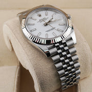 Rolex Datejust 41mm White Dial Fluted Bezel 126334