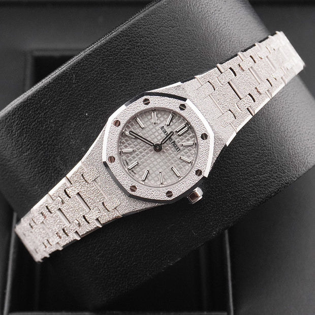 Audemars Piguet Royal Oak Mini Frosted Quartz 23mm Silver Dial 67630BC