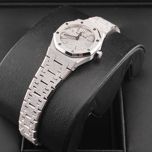 Audemars Piguet Royal Oak Mini Frosted Quartz 23mm Silver Dial 67630BC