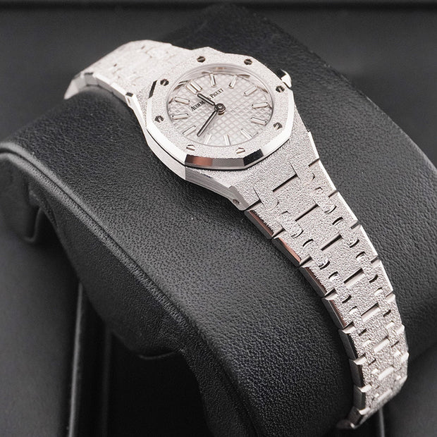 Audemars Piguet Royal Oak Mini Frosted Quartz 23mm Silver Dial 67630BC