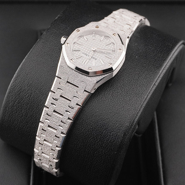 Audemars Piguet Royal Oak Mini Frosted Quartz 23mm Silver Dial 67630BC