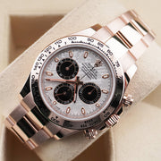 Rolex Daytona 40mm Rose Gold Meteorite Chronograph Dial Watch 116505