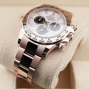Rolex Daytona 40mm Rose Gold Meteorite Chronograph Dial Watch 116505