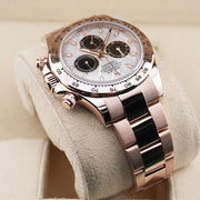 Rolex Daytona 40mm Rose Gold Meteorite Chronograph Dial Watch 116505
