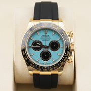 Rolex Daytona 126518LN Yellow Gold Oyster-flex Tiffany Blue Dial