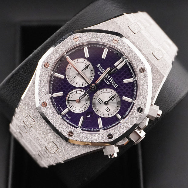 Audemars Piguet Limited Edition Royal Oak Chronograph Frosted 41mm 26331BC Purple Dial