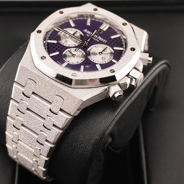 Audemars Piguet Limited Edition Royal Oak Chronograph Frosted 41mm 26331BC Purple Dial