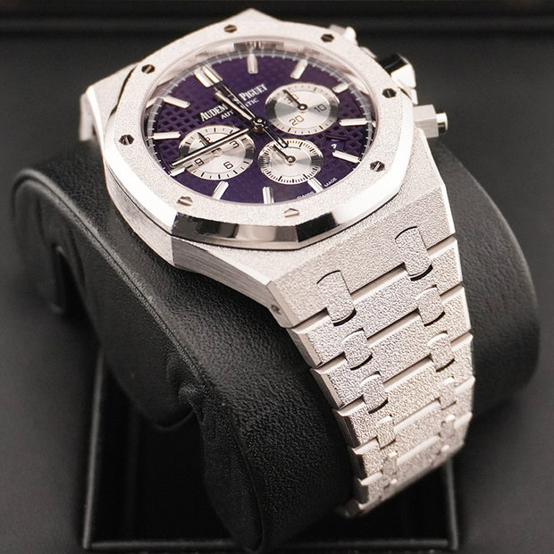 Audemars Piguet Limited Edition Royal Oak Chronograph Frosted 41mm 26331BC Purple Dial