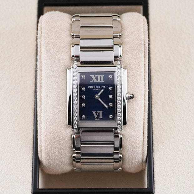 Patek Philippe Twenty-4 Quartz 25mm 4910/10A-012 Blue Dial