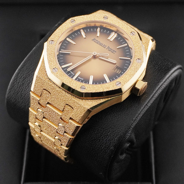 Audemars Piguet Royal Oak 37mm Smoked Yellow Dial 15550BA Frosted