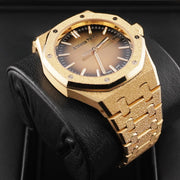 Audemars Piguet Royal Oak 37mm Smoked Yellow Dial 15550BA Frosted