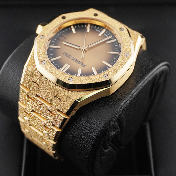 Audemars Piguet Royal Oak 37mm Smoked Yellow Dial 15550BA Frosted