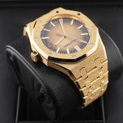 Audemars Piguet Royal Oak 37mm Smoked Yellow Dial 15550BA Frosted