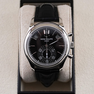 Patek Philippe Annual Calendar Chronograph Complication 40mm 5960P Black Dial Pre-Owned