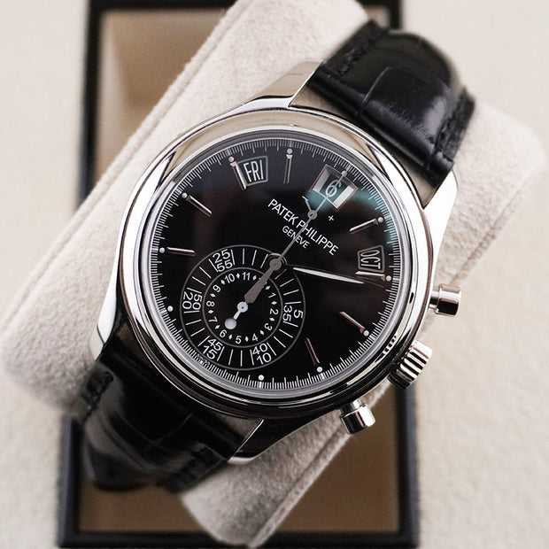 Patek Philippe Annual Calendar Chronograph Complication 40mm 5960P Black Dial Pre-Owned