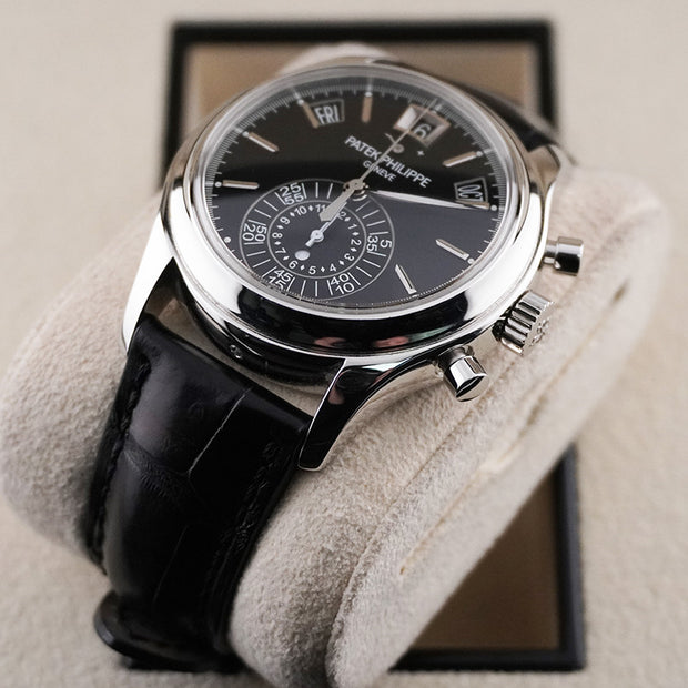 Patek Philippe Annual Calendar Chronograph Complication 40mm 5960P Black Dial Pre-Owned