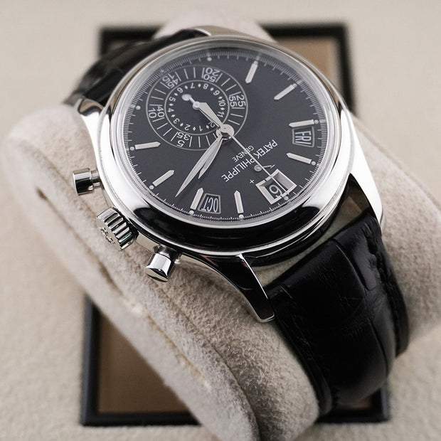 Patek Philippe Annual Calendar Chronograph Complication 40mm 5960P Black Dial Pre-Owned