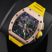 Richard Mille Chronograph RM11-01 Rose Gold "Roberto Mancini" 50mm Openworked Dial