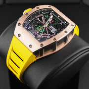 Richard Mille Chronograph RM11-01 Rose Gold "Roberto Mancini" 50mm Openworked Dial