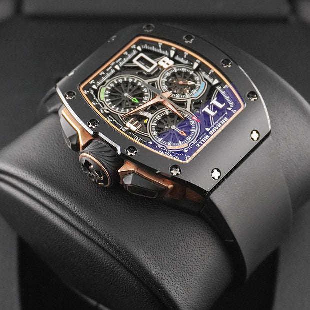 Richard Mille RM72-01 Black Ceramic Automatic Winding Lifestyle Flyback Chronograph