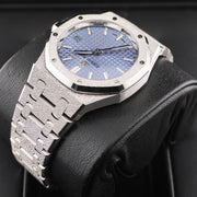 Audemars Piguet Royal Oak Frost Gold Selfwinding 34mm 77353BC.GG.1263BC.01 Light Blue Dial