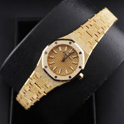 Audemars Piguet Royal Oak Mini Frosted Gold Quartz 23mm Gold Dial 67630BA
